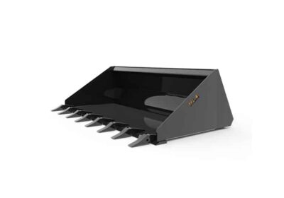 HLA Attachments – Low Profile Skidsteer Bucket with Ripper Teeth – HEAVY DUTY